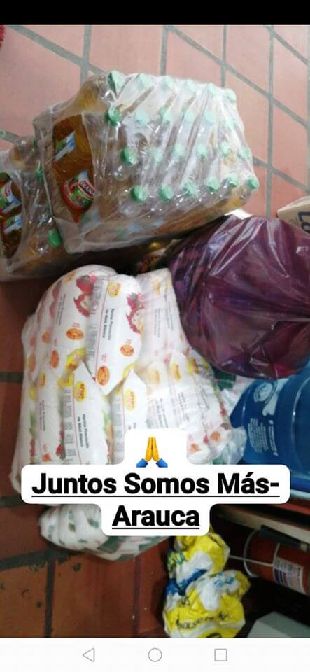 Jóvenes de Arauca lanzan la campaña “Juntos somos más” para entregar mercados a las familias vulnerables tras inicio de la cuarentena.